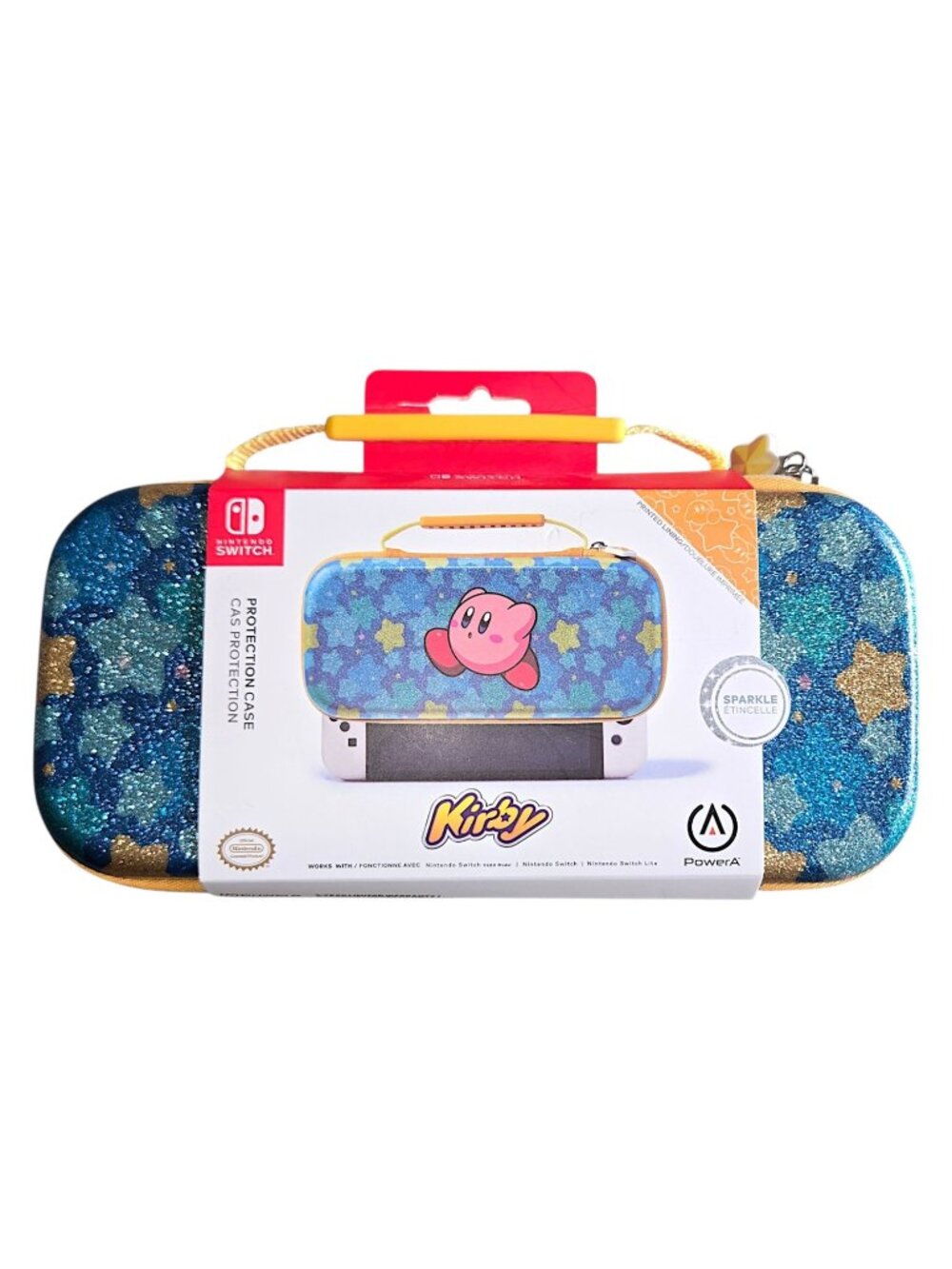 Kirby Sparkle PowerA Protection Case for Nintendo Switch and Switch Lite Storage